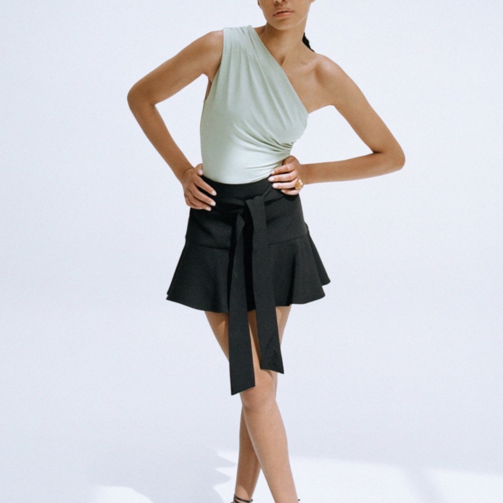 Zara Black Mini Skort
